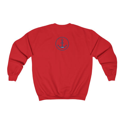 TJDRAW Sailor Born Free  Heavy Blend Crewneck Sweatshirt