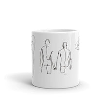 Load image into Gallery viewer, TJ Male Line White glossy mug

