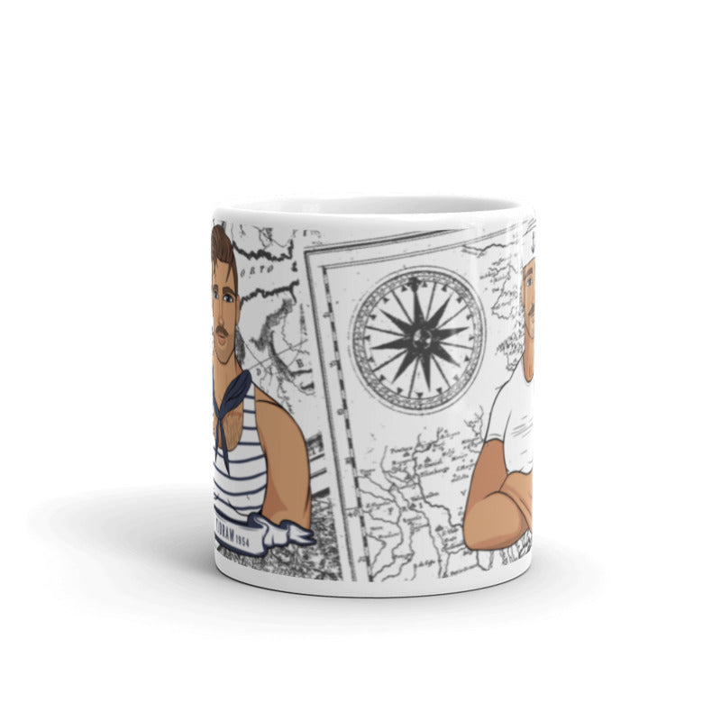 Sailors White glossy mug