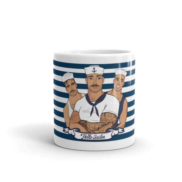 Hello Sailor glossy mug