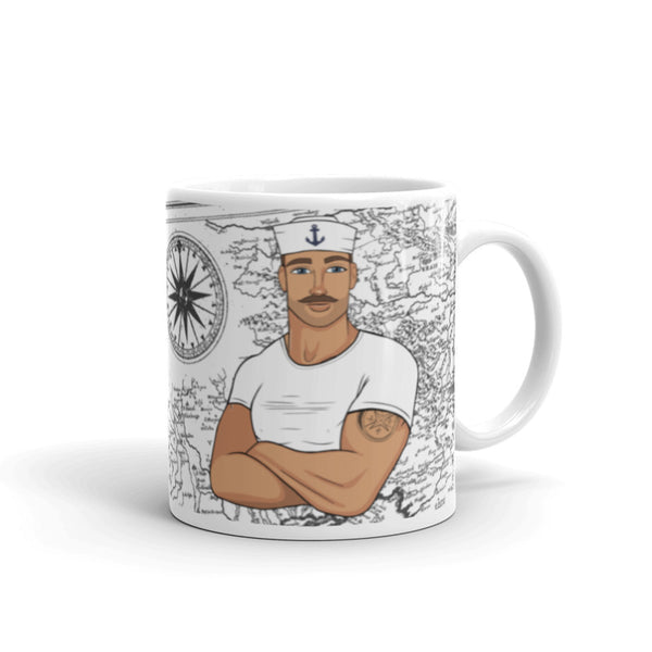 Sailors White glossy mug