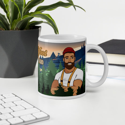 Big Wood White glossy mug